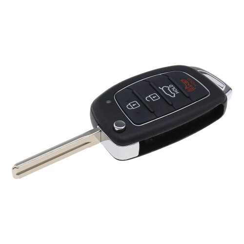 4-button Remote Fold Key Fob Shell Uncut Key Blade for Hyundai Solari/ix35/i40