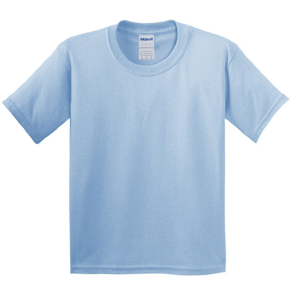 (XS, Light Blue) Gildan Childrens Unisex Soft Style T-Shirt (Pack Of 2)