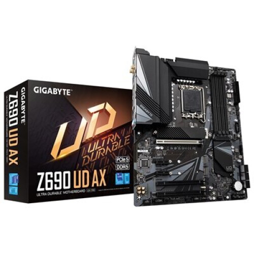 Gigabyte Gigabyte Z690 UD AX Ddr5 Motherboard Intel Socket 1700 12Th Gen Atx Pcie 5.0 Des Z690 UD AX