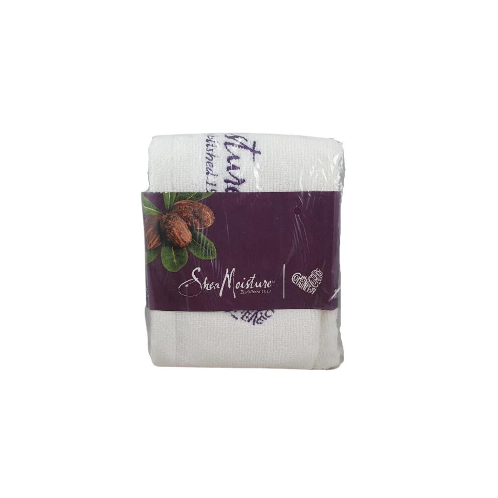 shea moisture hair towel white