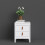 Barcelona Bedside Table 2 drawers in White 8