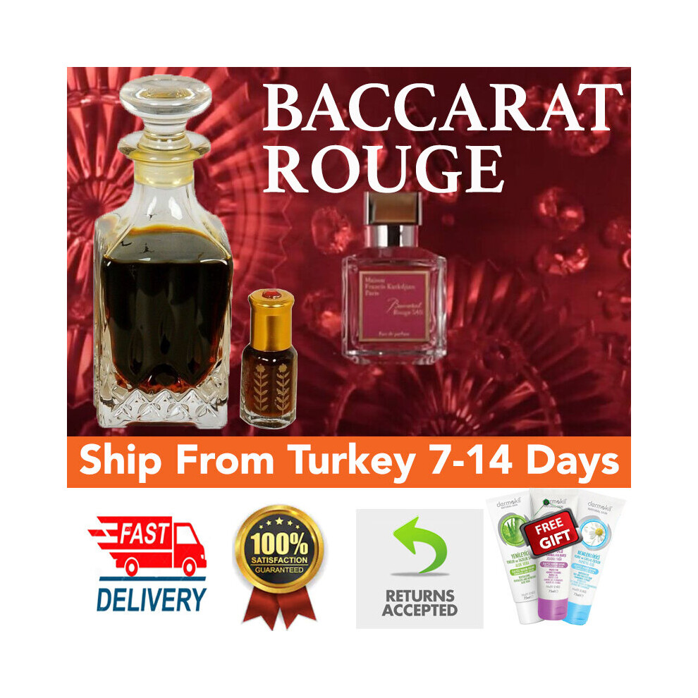 Baccarat Rouge 540 Kurkdjian Concentrated Alcohol Free Perfume Oil Attar Musk Maison Francis Kurkdjian ATTAR Roll On Perfume Oil 12ml