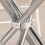 Living And Home Kitchen Dining Room Table Round Glass Top with Chrome Legs Office Cafe 5