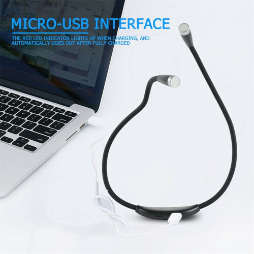 LED Neck Book Reading Light Adjustable USB Rechargeable Hands-free Reading Lamp 2