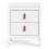 Barcelona Bedside Table 2 drawers in White 1