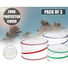 Food Covers x 3 pop up Mesh Protectors Kitchen Insect Net