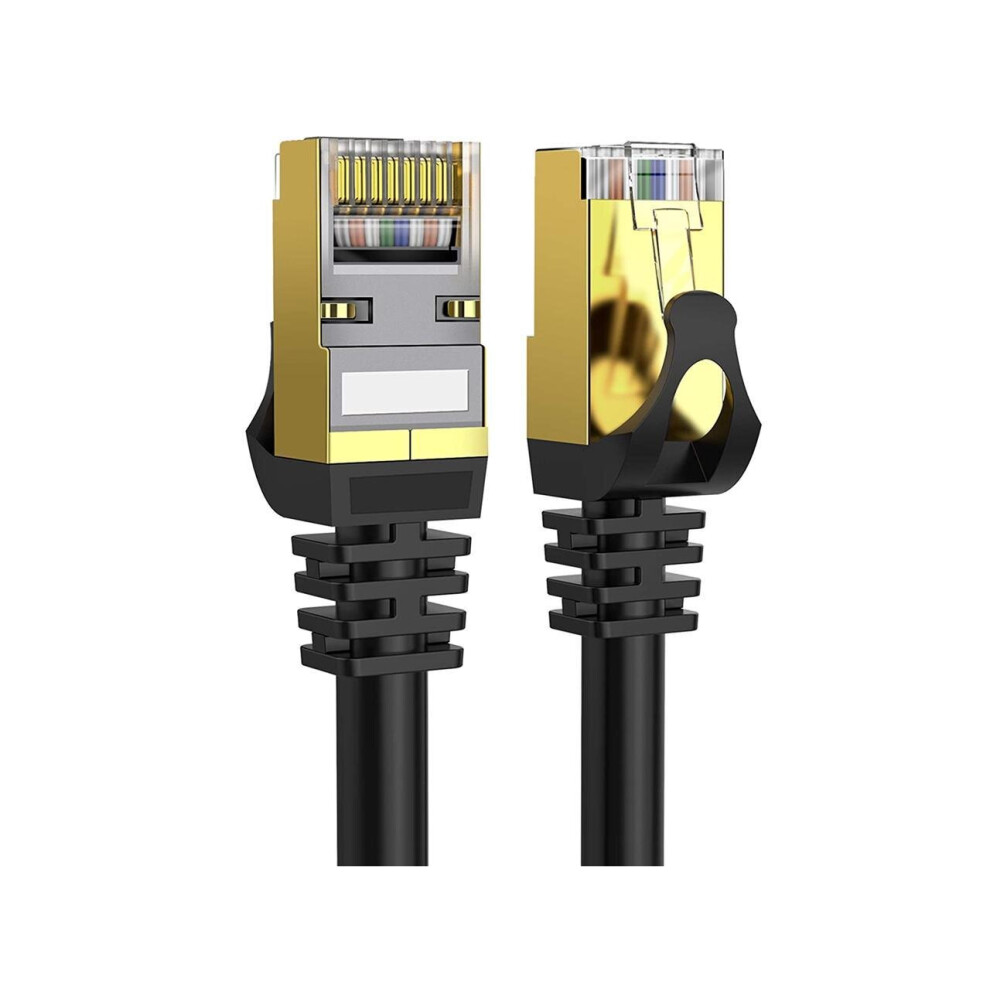(15m) Cat 8 Ethernet Cable Shielded  Patch Cord Heavy Duty High Speed Cat8 LAN Network RJ45 Cable for Router Modem Gaming