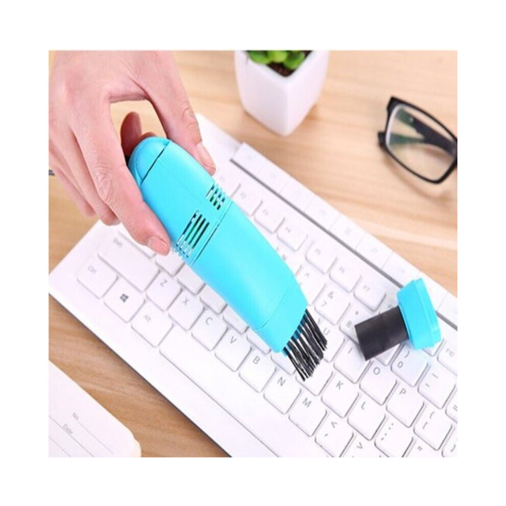 Usb Mini Gadgets For Computer Keyboard Cleaner Laptop Brush Dust Cleaning Kit- Blue