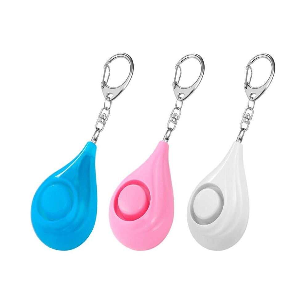 Safe Sound Personal Alarm 130 Db Loud Siren Song Alarm Keychain For Women Men Kids And Seniors-3 Pack