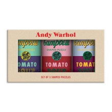 Andy Warhol Soup Cans Set of 3 Puzzles - Book
