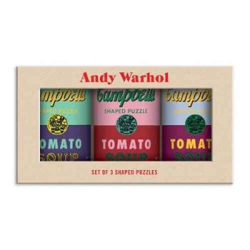Andy Warhol Soup Cans Set of 3 Puzzles - Book