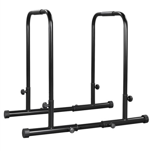 Yaheetech Adjustable Dip Bars Pull Up Bars Steel Dip Station on OnBuy