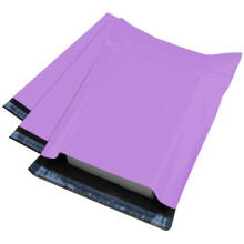 (Purple) Strong Large Grey Mailing Postal Postage Bags 12 x 16" Packaging Mailers, iSOUL Parcel, Delivery, Shipping, Mail, Package Plastic Envelopes Grey100