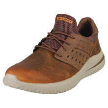 Skechers Delson 3.0 Ezra Mens Casual Trainers in Dark Brown - Size 9 UK