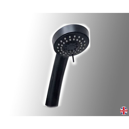 Black Shower Slider Rail with Multifunction Shower Head Hose & Pipe Bracket 2