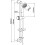 Black Shower Slider Rail with Multifunction Shower Head Hose & Pipe Bracket 4