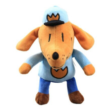 Cartoon Hond Man Pluche Pop Zacht Opgevuld Dierenspeelgoed 10'' Schattig Kids Xmas Geschenk Speelgoed