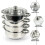 4 Tier Steel Induction Steamer Cookware 2