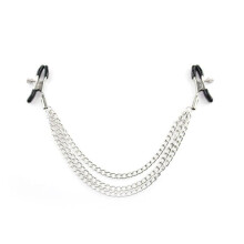 Nipple Clamps With Chain Labia Clips Flirting Teasing Sex Flirt Bondage Kit Slave Bdsm Exotic Accessories Metal Bell