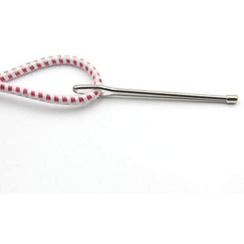 HAND Set of 2 Steel Elastic Ribbon Threaders, Elastic Threading Tool - 65 mm 2