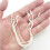 HAND Off white Cotton Easy to Attach Hang Tags, String Round Snap Locks 20cm - 1000pcs 1
