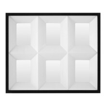Premier Housewares Photo Frame For Living Room / Bedroom / Hallways Six Display Frame With Box Design W51 X D5 X H60cm.