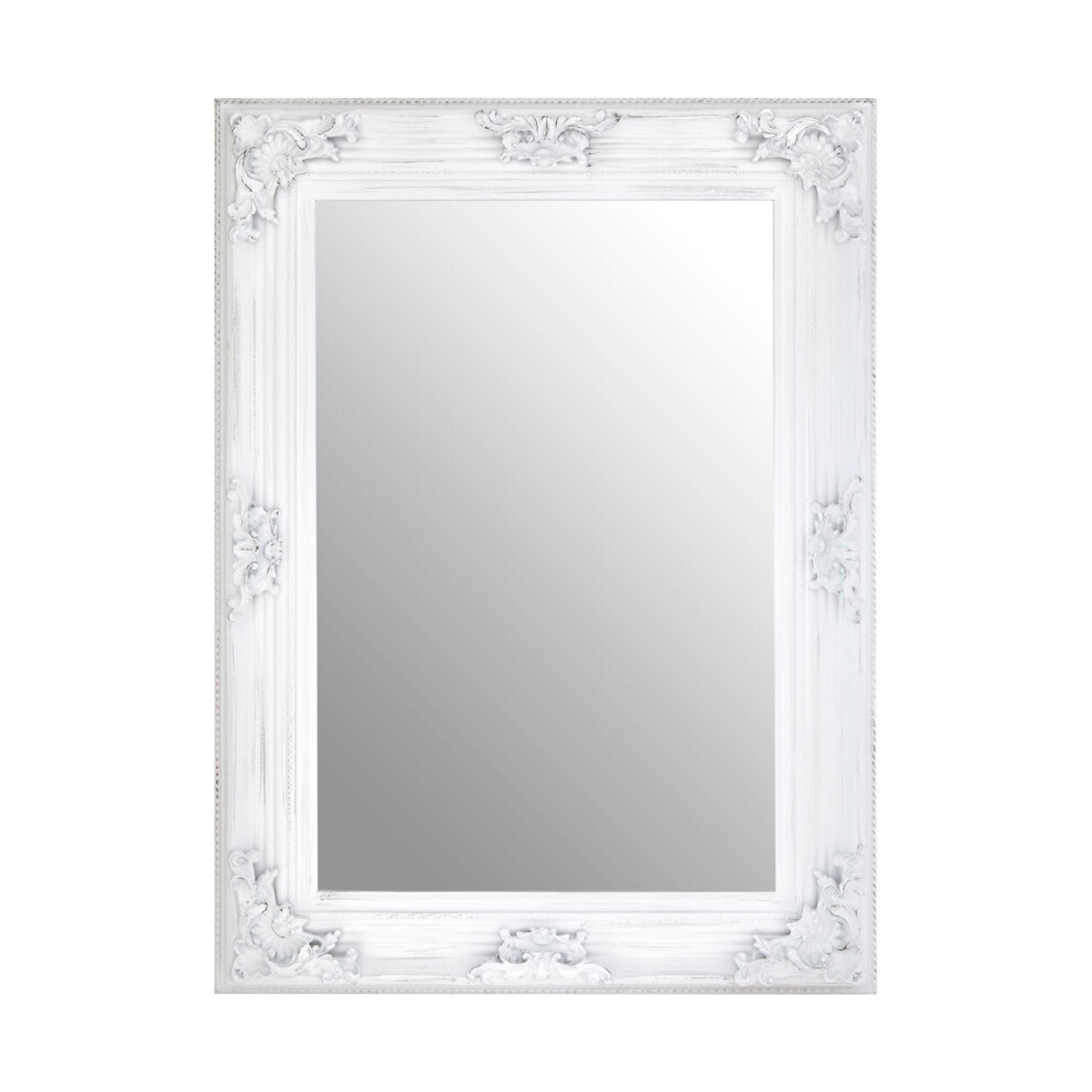 Premier Housewares Rectangular Wall Mirror/ Classic Mirrors For Bathroom / Bedroom / Garden Walls Fancy Wall Mounted Mirrors For Hallway