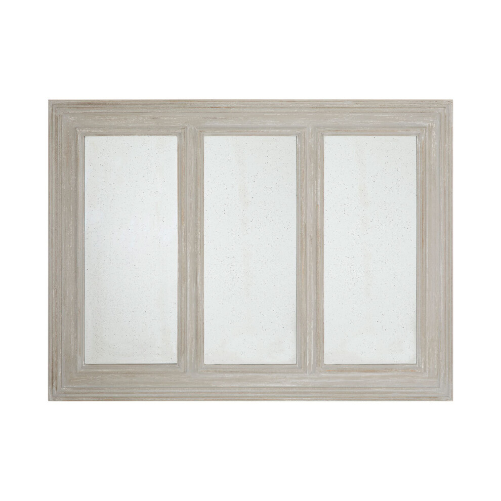 Premier Housewares 3 Section Brown Ash With Gold Frame Wall Mirror For Bedroom / Hallway / Bathroom  Minimal and Contemporary w139 x d3.5 x h103cm-image-OPC-P8RK28X-NEW