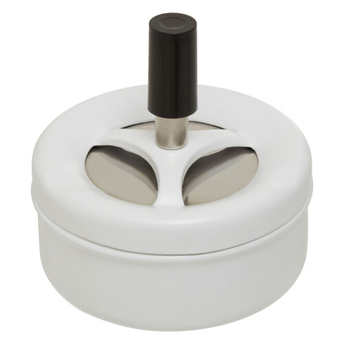 Stainless Steel Spinning Ashtray Push Down Ashtray With Lid Indoor Desktop Smoking Ash Tray For Home Office - View #2