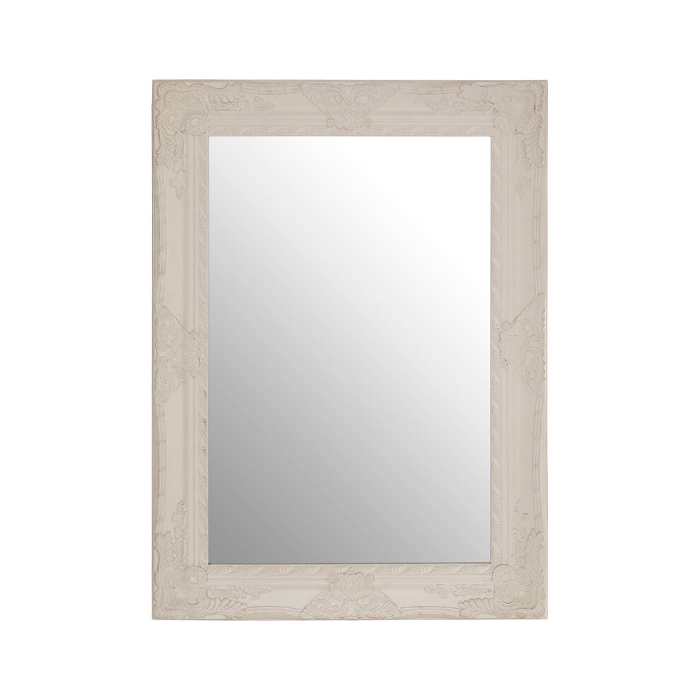 Premier Housewares Rectangular Wall Mirror/ Classic Mirrors For Bathroom / Bedroom / Garden Walls Fancy Wall Mounted Mirrors For Hallway