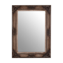 Premier Housewares Rectangular Wall Mirror/ Classic Mirrors For Bathroom / Bedroom / Garden Walls Fancy Wall Mounted Mirrors For Hallway