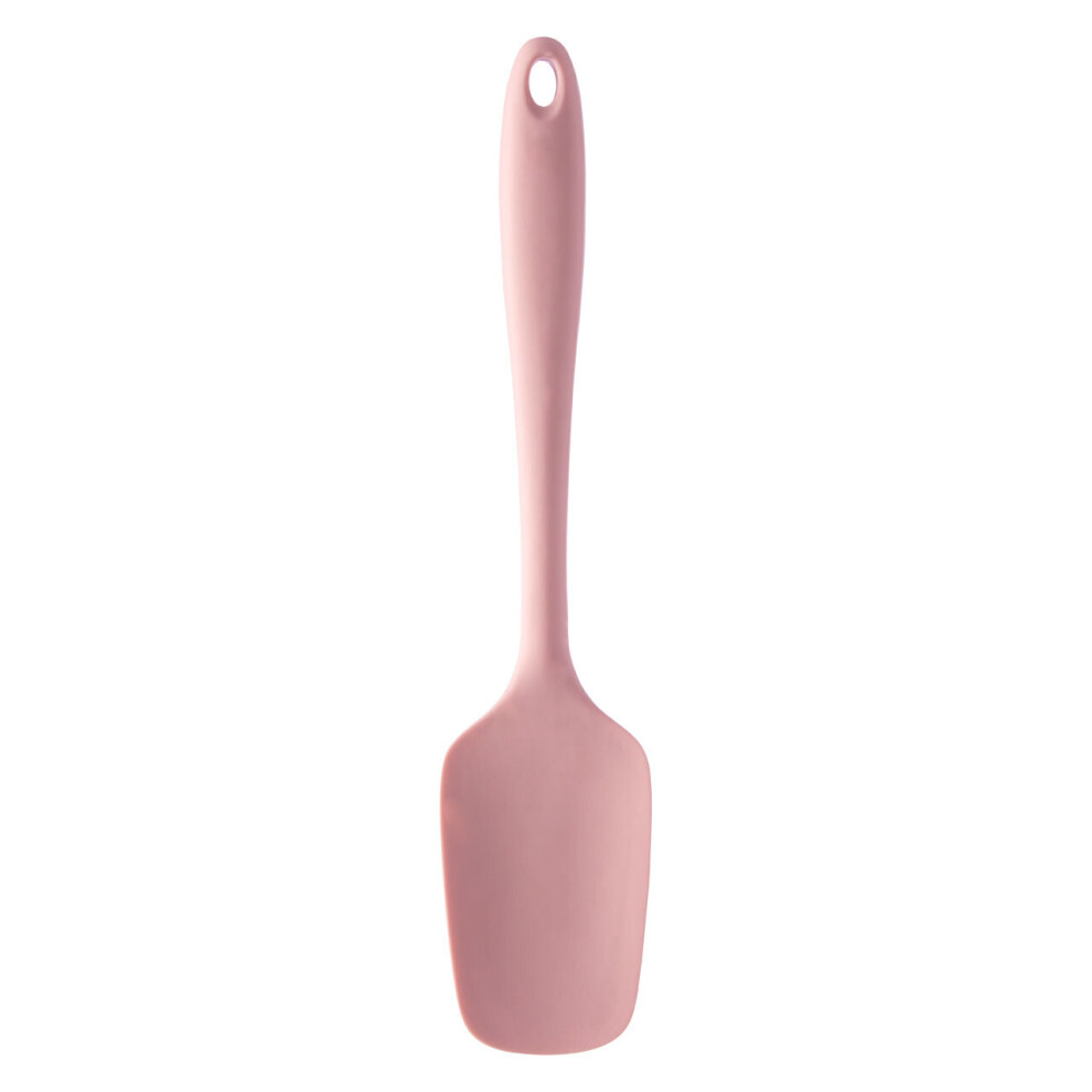 Premier Housewares Silicone Spatula - Heat-Resistant, Non-Stick And Non-Scratch Turner With Hanging Loop (28Cm) Pink