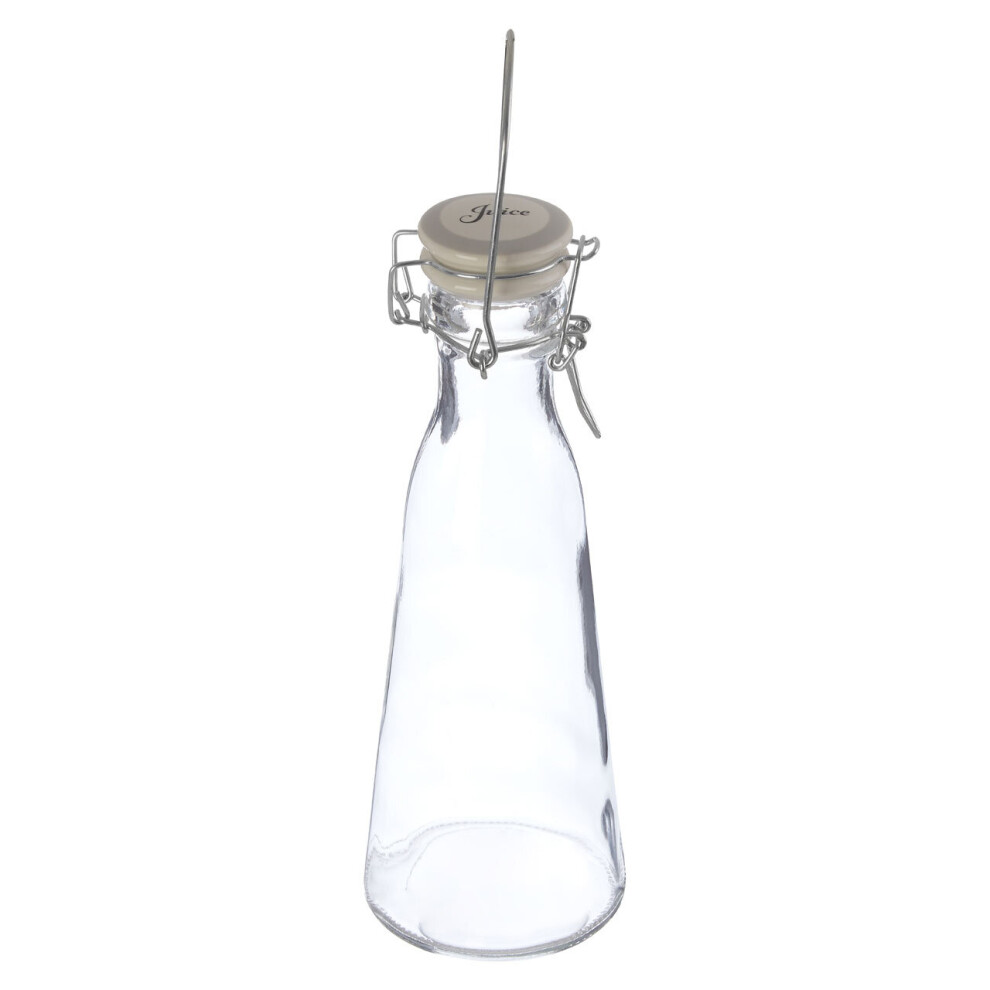 Premier Housewares Juice Storage Bottle, Personalized Clear Glassware Bottle, Versatile Transparent Drinking Water Bottle