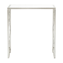Premier Housewares Set of 2 Side Tables For Bedroom Small Sized Side Table For Bedside With Leaf Patterns And Arabesque Design Contemporary Furniture