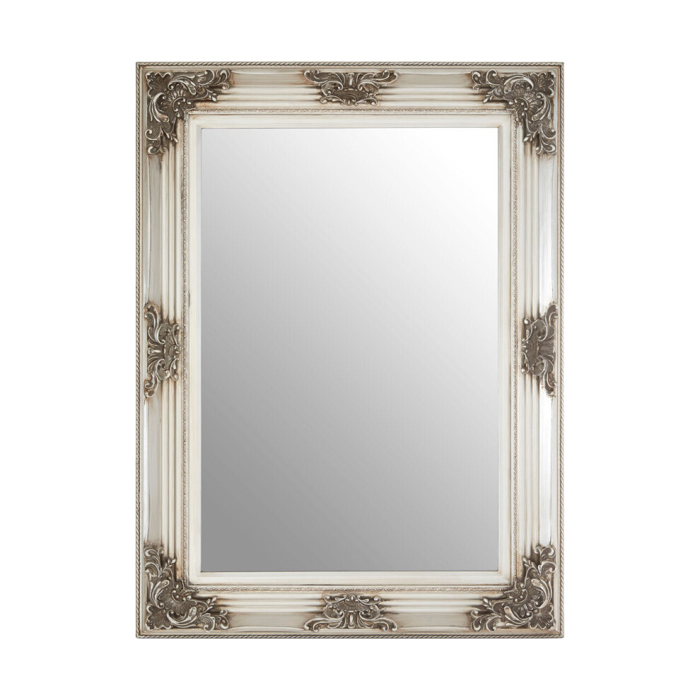 Premier Housewares Rectangular Wall Mirror/ Classic Mirrors For Bathroom / Bedroom / Garden Walls Fancy Wall Mounted Mirrors For Hallway