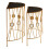 Premier Housewares Stylish Set Of 2 Cross Design Console Tables, Durable Hallway Table, Easily Maintained Modern Console Table 3