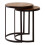 Premier Housewares Sturdy Chevron Side Tables, Durable Side Table By Couch For Livingroom, Versatile Small Table For Outdoor 3