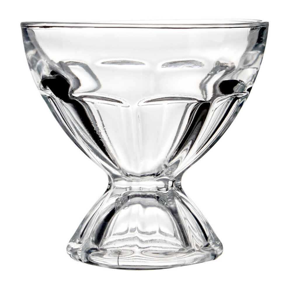 Durably Constructed Set Of Four Luxor Sundae Dishes, Stable Sundae Glasses, Durable Dessert Bowl