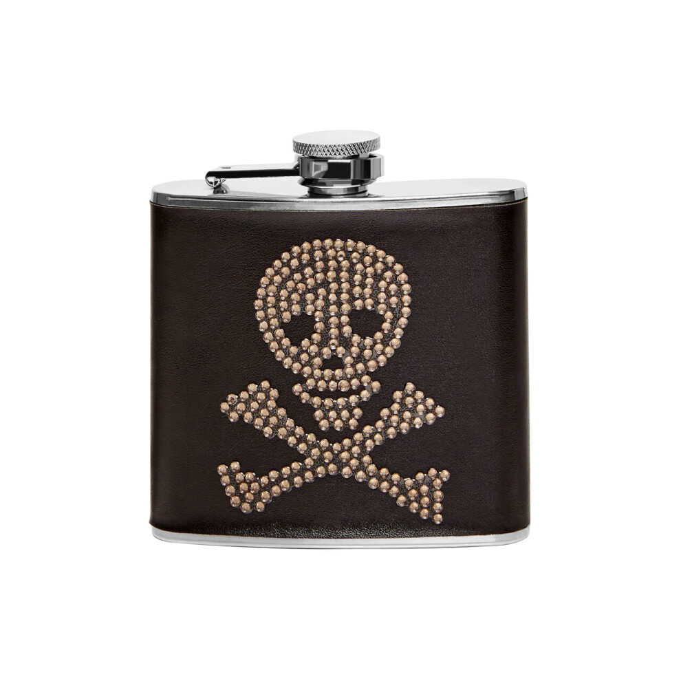 Premier Housewares Hip Flash Skull Dismantle For Men Long Lasting Alcohol Flasks For Alcoholic Beverages 10 x 3 x 10