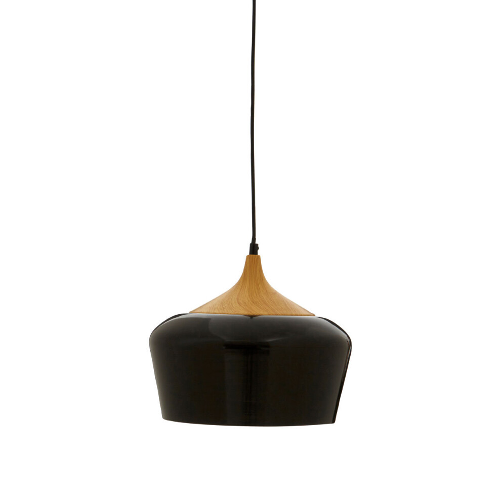 Premier Housewares Black Finish Pendant Light Modern Elegant Ceiling Light Chandelier 30 X 30 X 120