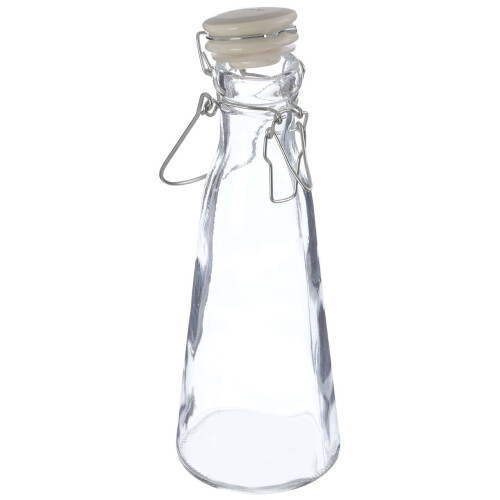 Premier Housewares Juice Storage Bottle, Personalized Clear Glassware Bottle, Versatile Transparent Drinking Water Bottle 2