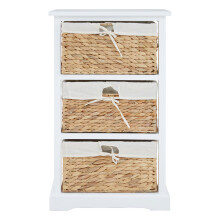 Premier Housewares Chest Of Drawers White Chest Of Drawers With 3 Drawers Bamboo Bedroom Chest Of Drawers Durable White Drawers For Bedroom