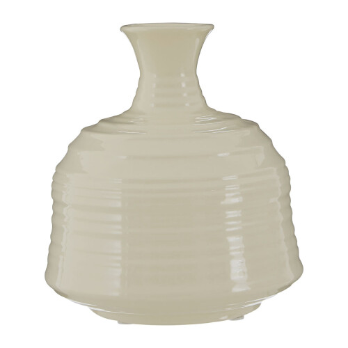 Premier Housewares Room Decor Flower Vase Ceramic Ribbed Pattern Large ...