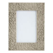 Premier Housewares Grey Photo Frame / Frames Geometric Design Picture Frames For Wall Contemporary Rectangular Photo Frames For Bedroom / Living Room