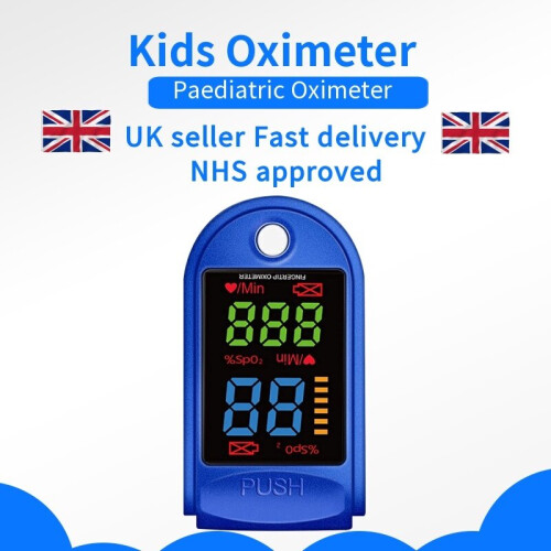 Pediatric Pulse Oximeter Fingertip, Oxygen Monitor for Kid Child Adult ...