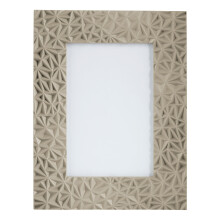 Premier Housewares Grey Photo Frame / Frames Geometric Design Picture Frames For Wall Contemporary Rectangular Photo Frames For Bedroom / Living Room