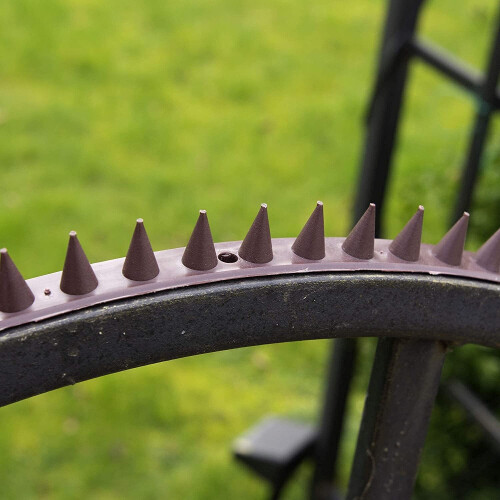 (2 Pack - 20pcs (10m), Brown) Fence Wall Spikes Garden Security 2