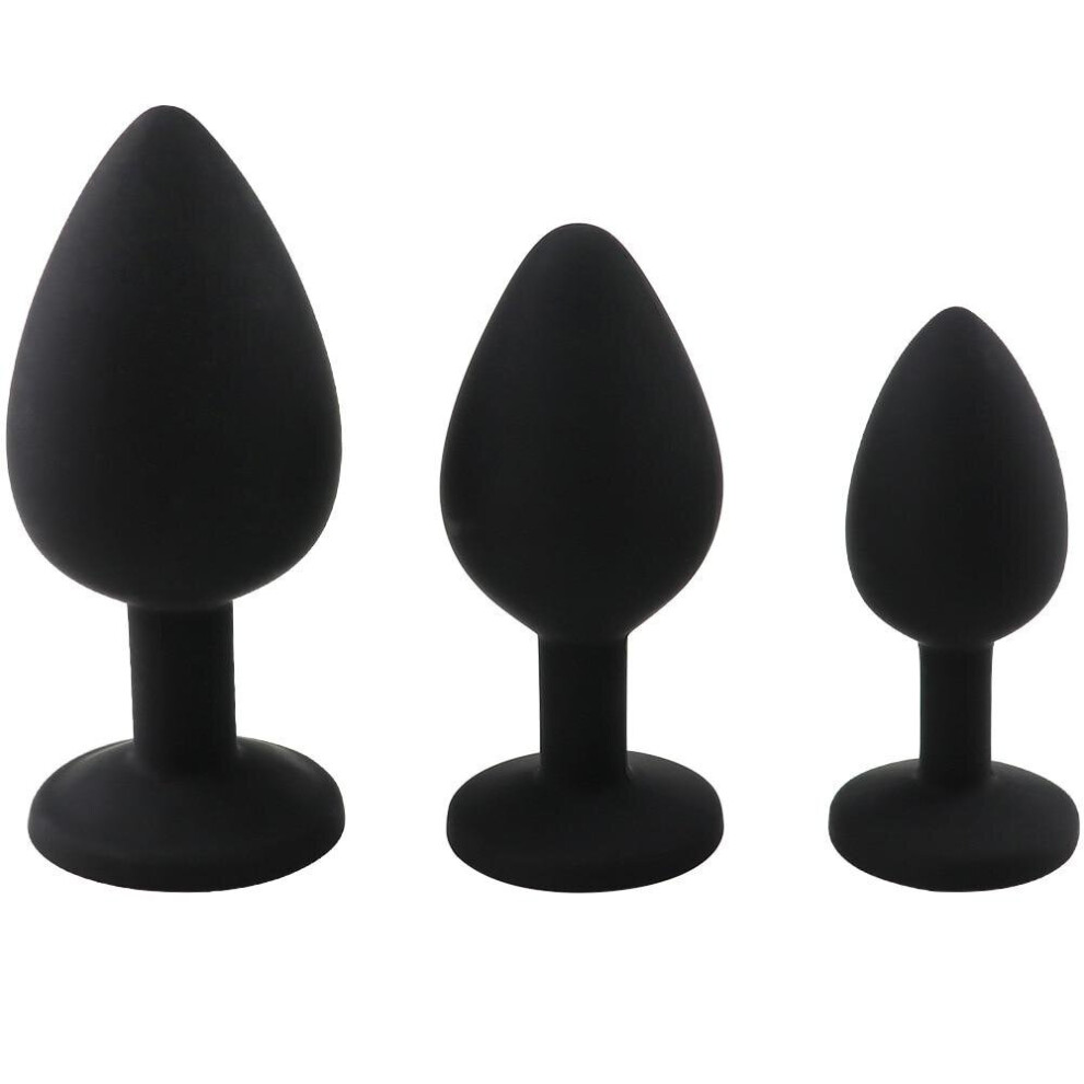 Silicone Butt Plug Anal Plugs Unisex Sex Stopper 3 Different Size Adult  Toys for Men/Women Anal Trainer For Couples on OnBuy