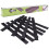 (4 Pack - 40pcs (20m), Black) Fence Wall Spikes Garden Security 1