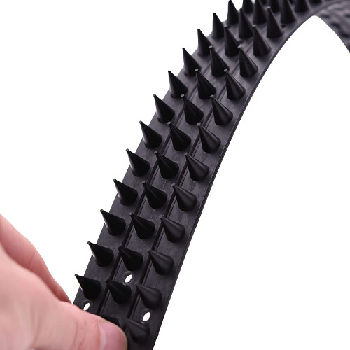 (4 Pack - 40pcs (20m), Black) Fence Wall Spikes Garden Security 2